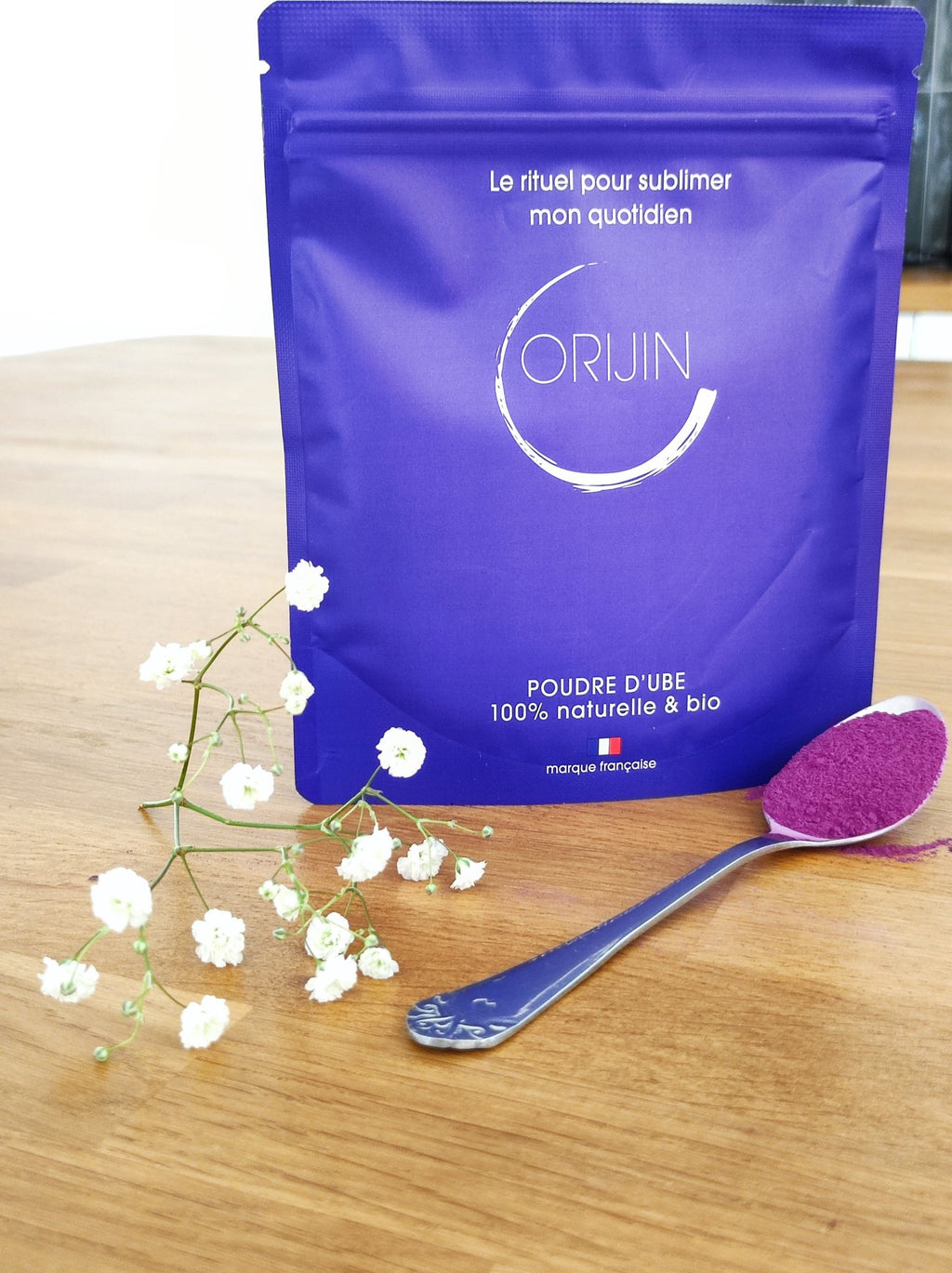 Poudre d'Ube Bio 100% Pure - Igname Violette Premium 100g - Orijinube